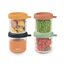 Béaba Glass Storage Jars 250ml Set 4 | Multicolor