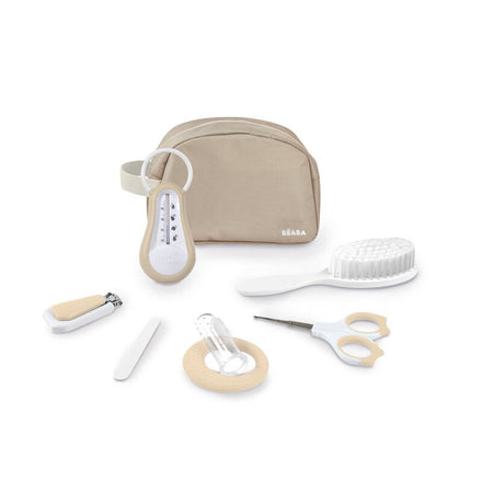 Béaba Toiletry Bag With 7 Accessories | Clay - Earth