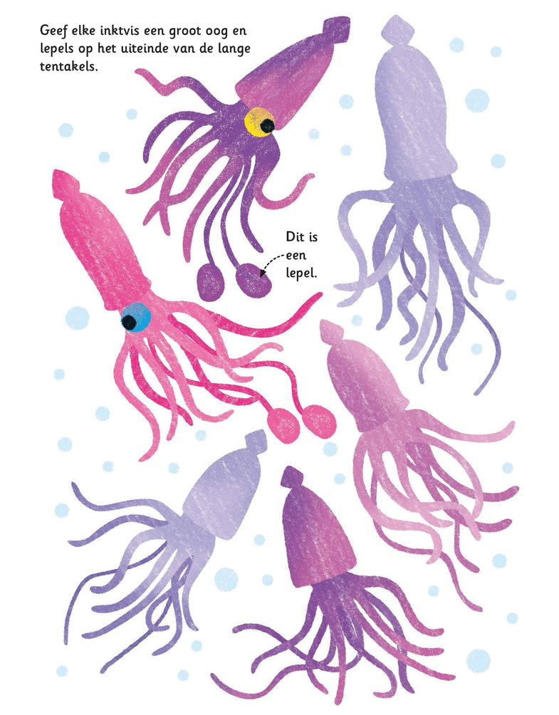 Usborne Stamping with your fingers Deep into the sea
