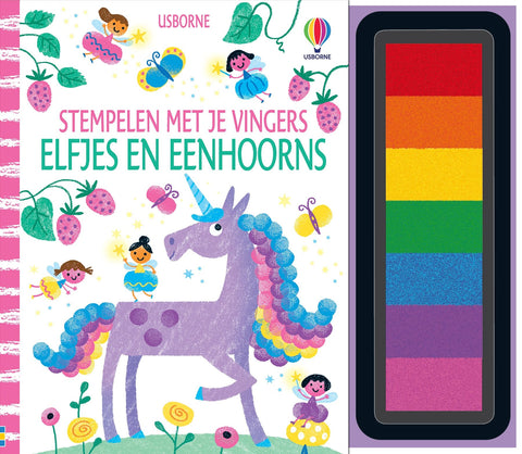 Usborne Stamping with your fingers Fairies and unicorns