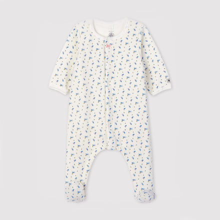 * Petit Bateau Bodyjama | Floral Print Velours