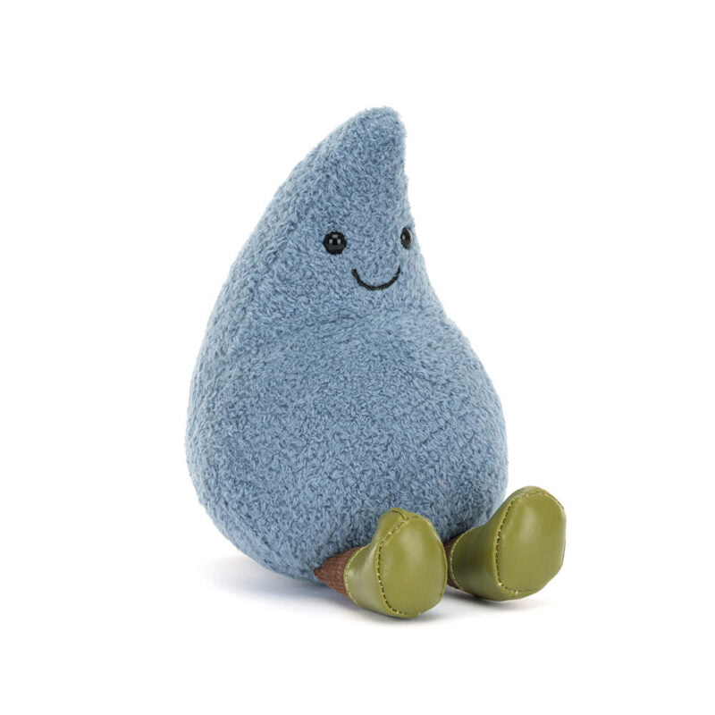 Jellycat Cuddly Toy Amuseable Happy Raindrop |  13 cm