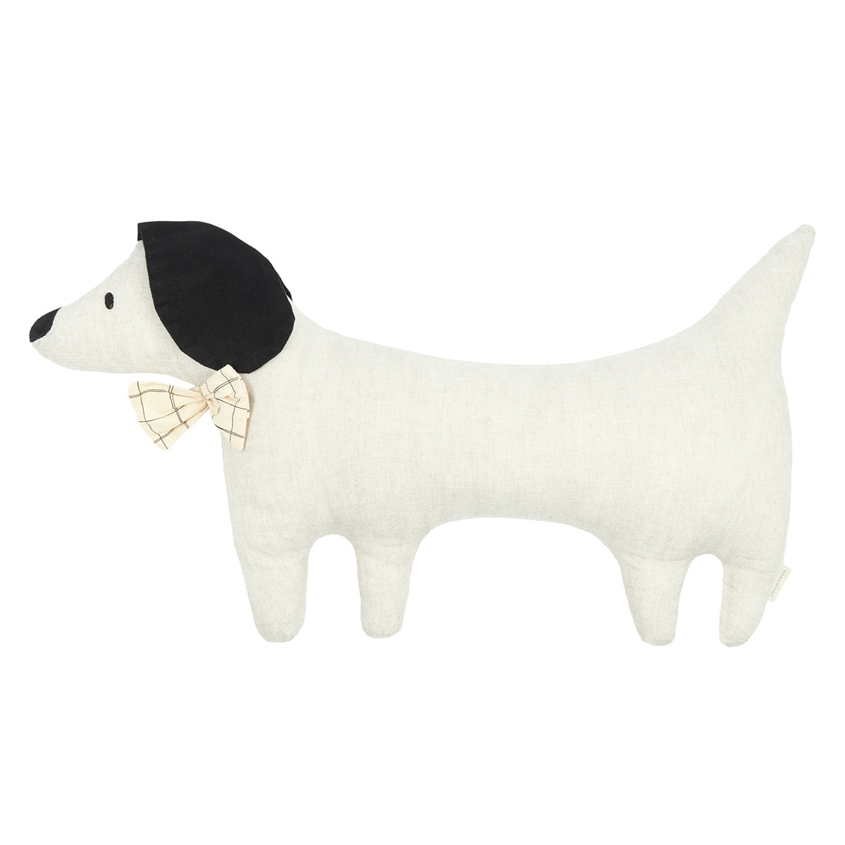 Nobodinoz Cushion Toby Dog 55x30cm I Greige