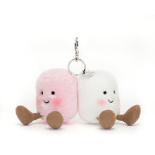 Jellycat Plush Toy Amuseable Pair of Marshmallows Bag Charm Keychain