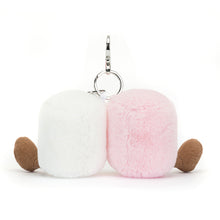 Jellycat Plush Toy Amuseable Pair of Marshmallows Bag Charm Keychain