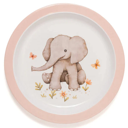 Petit Monkey Melamine Plate | Elephant