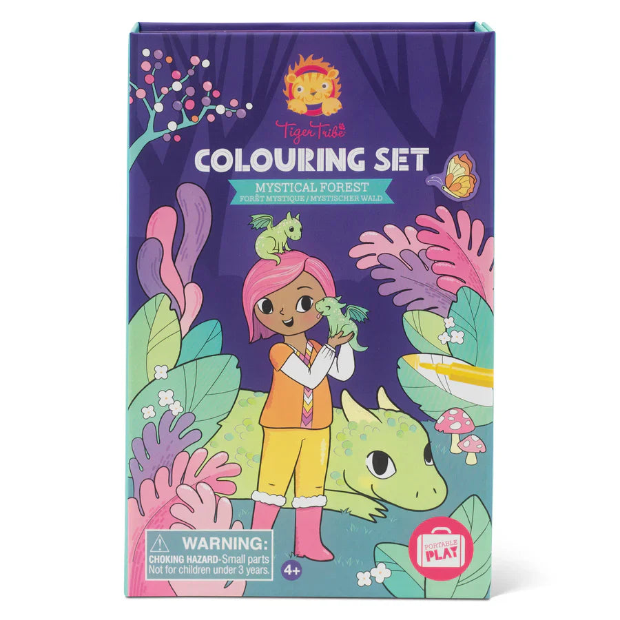 Tiger Tribe Take-Along Coloring Set | Mystical Forest