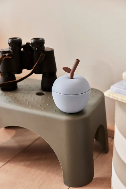 Oyoy Living Apple Drinking Cup | Dusty Blue