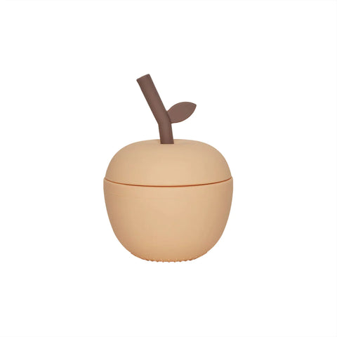 Oyoy Living Apple Drinking Cup | Peach