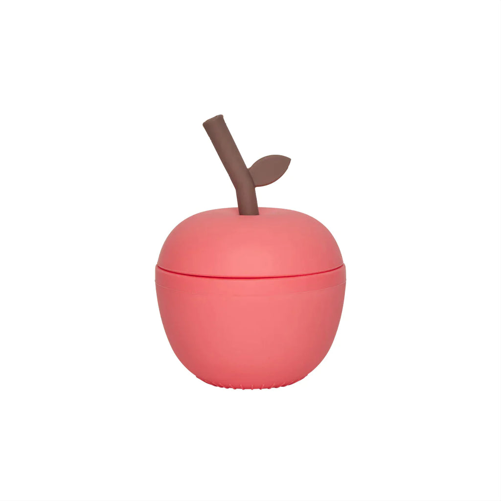 Oyoy Living Apple Drinking Cup | Cherry Red