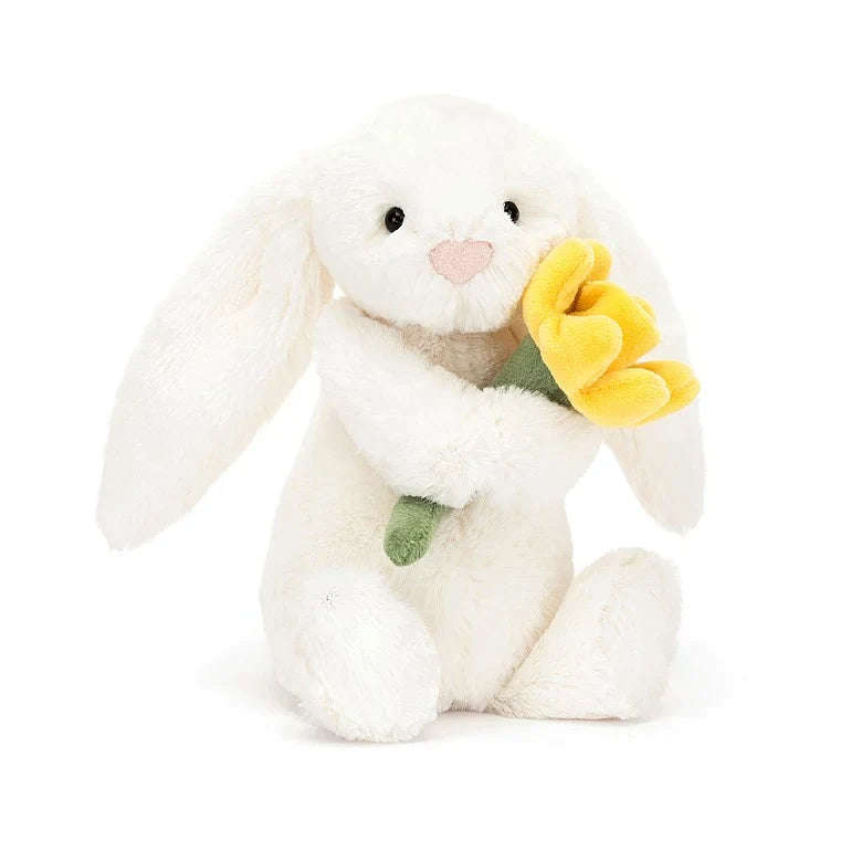 Jellycat Cuddle Bashful Bunny With Daffodil | 18x19cm