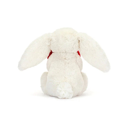 Jellycat Cuddle Toy I am Bashful Red Love Heart Bunny | 18x19cm