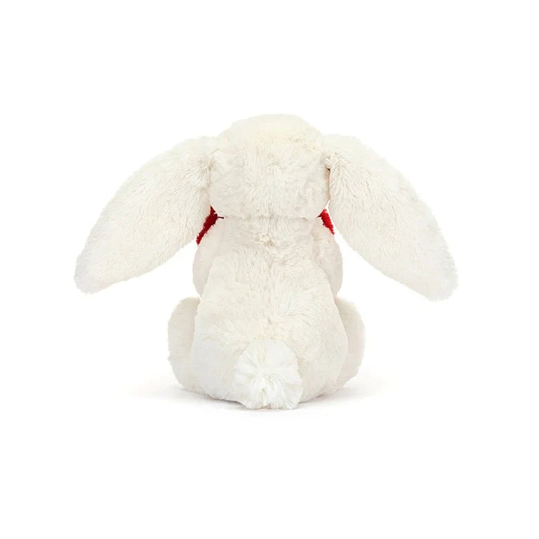 Jellycat Cuddle Toy I am Bashful Red Love Heart Bunny | 18x19cm