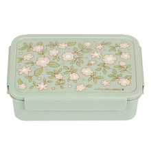 A Little Lovely Company Lunch Box With Dividers | Blossoms Sage