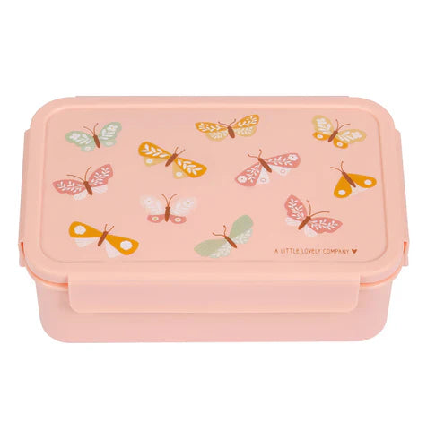 A Little Lovely Company Lunch Box With Dividers | Butterflies