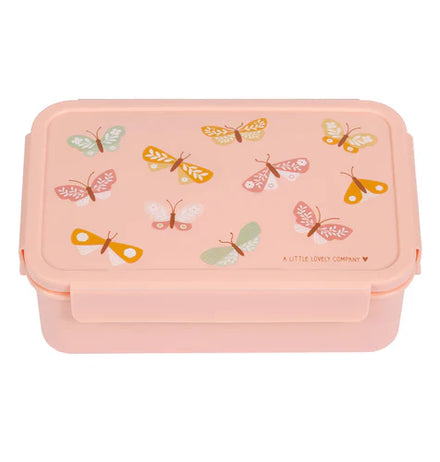 A Little Lovely Company Lunch Box With Dividers | Butterflies