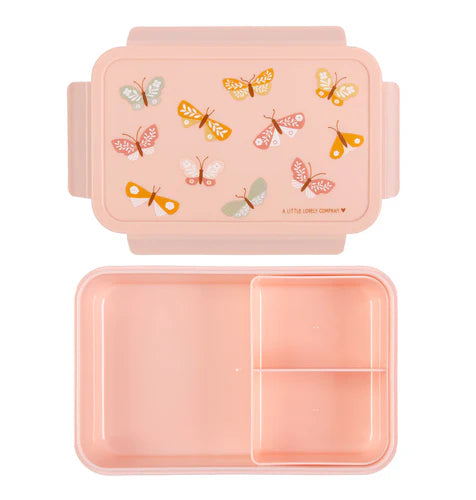 A Little Lovely Company Lunch Box With Dividers | Butterflies