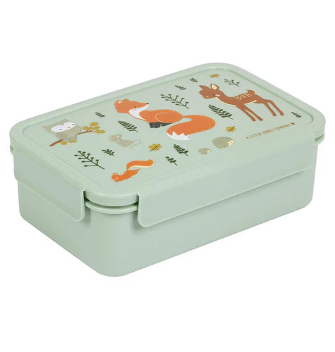 A Little Lovely Company Lunch Box With Dividers | Forest Friends