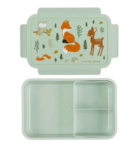 A Little Lovely Company Lunch Box With Dividers | Forest Friends