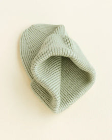 Hvid Newborn Beanie Fonzie | Mint