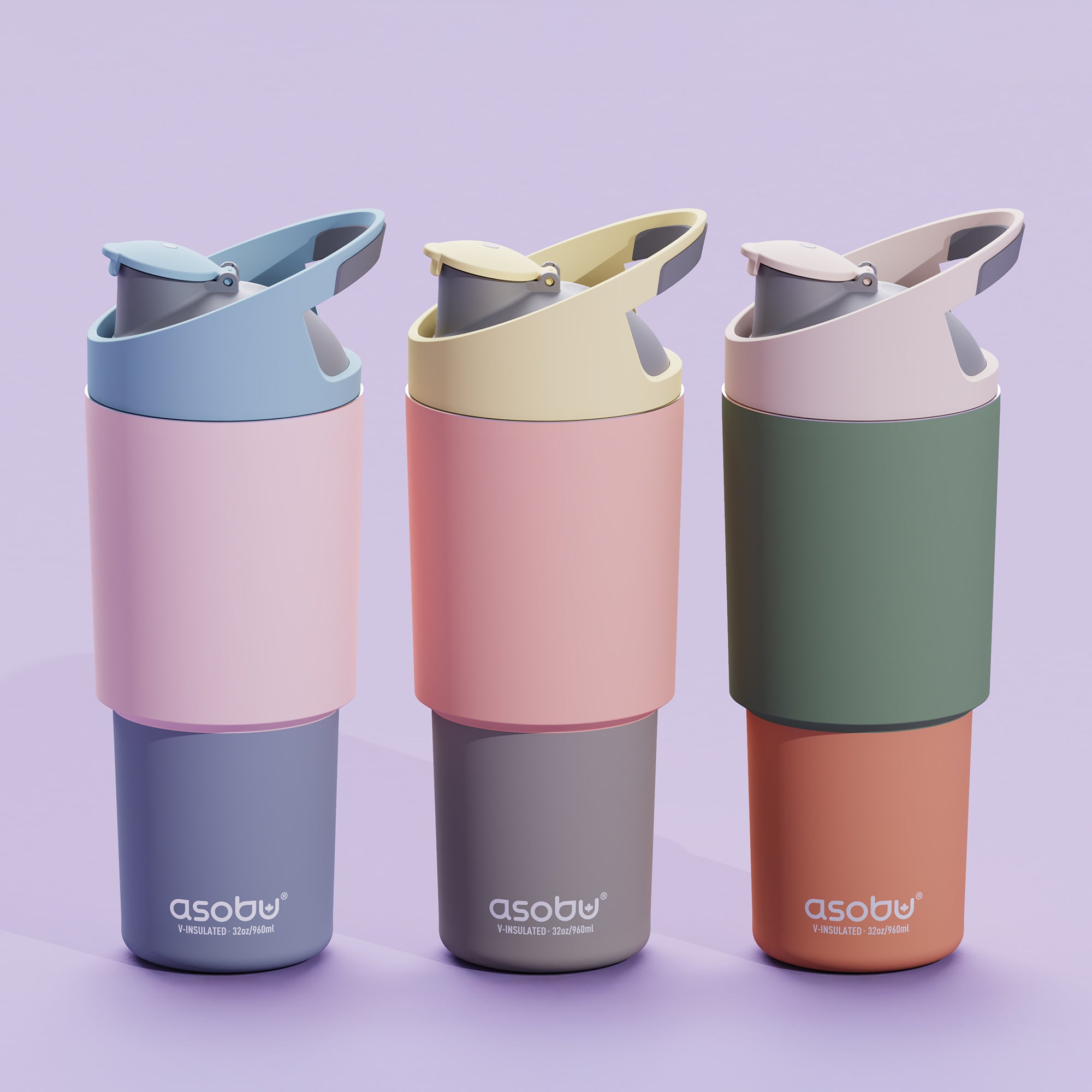 Asobu Thermal Drinking Bottle 1l | Pastel Orange