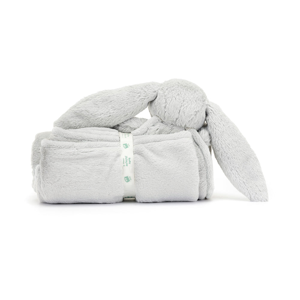 Jellycat Plush Toy Bashful Silver Bunny Blankie