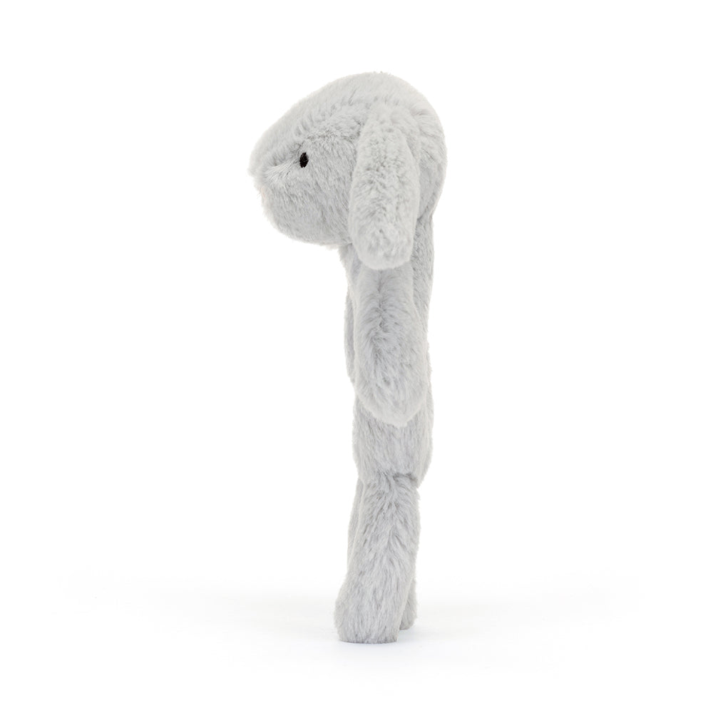 Jellycat Plush Toy Bashful Silver Bunny Ring Rattle