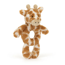 Jellycat Plush Toy Bashful Giraffe Ring Rattle