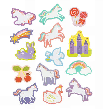 A Little Lovely Company Bath toy set 14 pieces | Unicorn Dreams