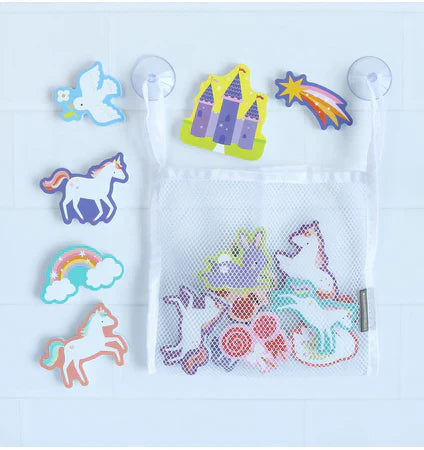 A Little Lovely Company Bath toy set 14 pieces | Unicorn Dreams