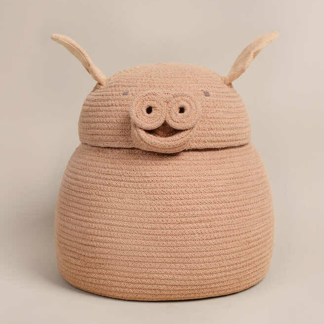 Lorena Canals Storage Basket Pig | Basket Peggy the Pig