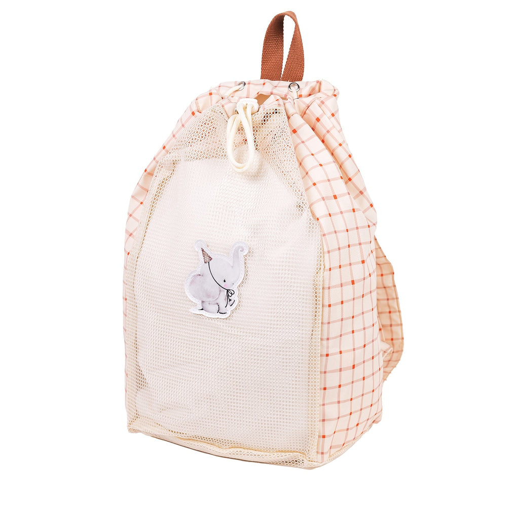 Mrs. Ertha Beach Net Beach Bag | Organic Squares