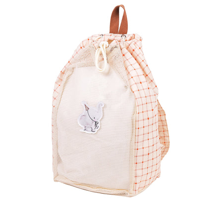 Mrs. Ertha Beach Net Beach Bag | Organic Squares