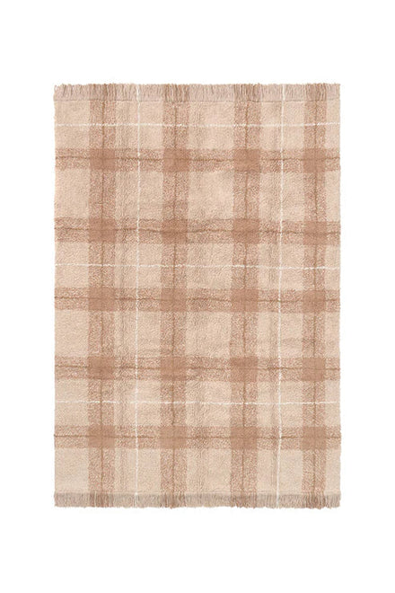 Lorena Canals Machine Washable Carpet 90x120 cm | Tartan Rose