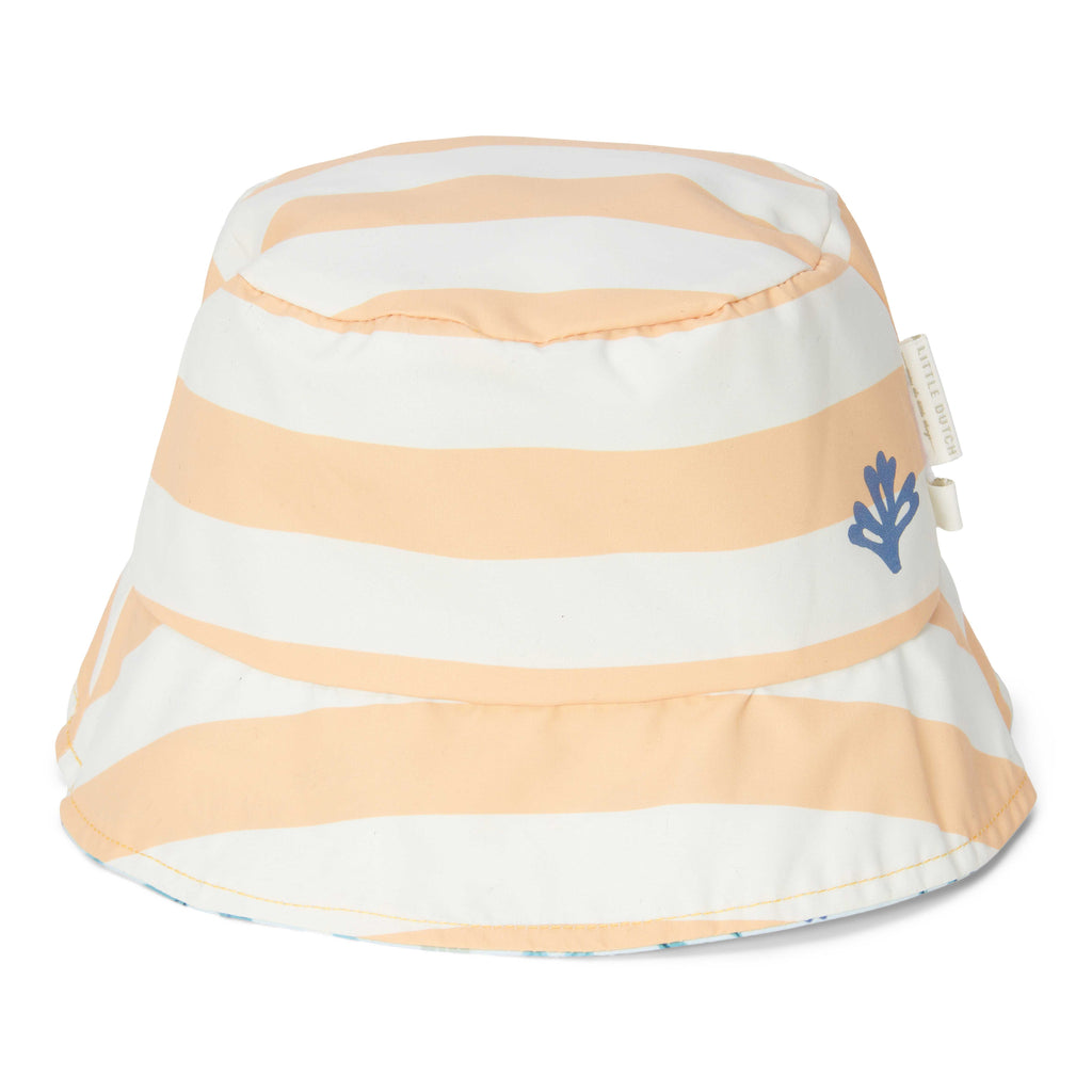 Little Dutch Reversible Sun Hat Honey Stripes /Ocean Dreams Blue