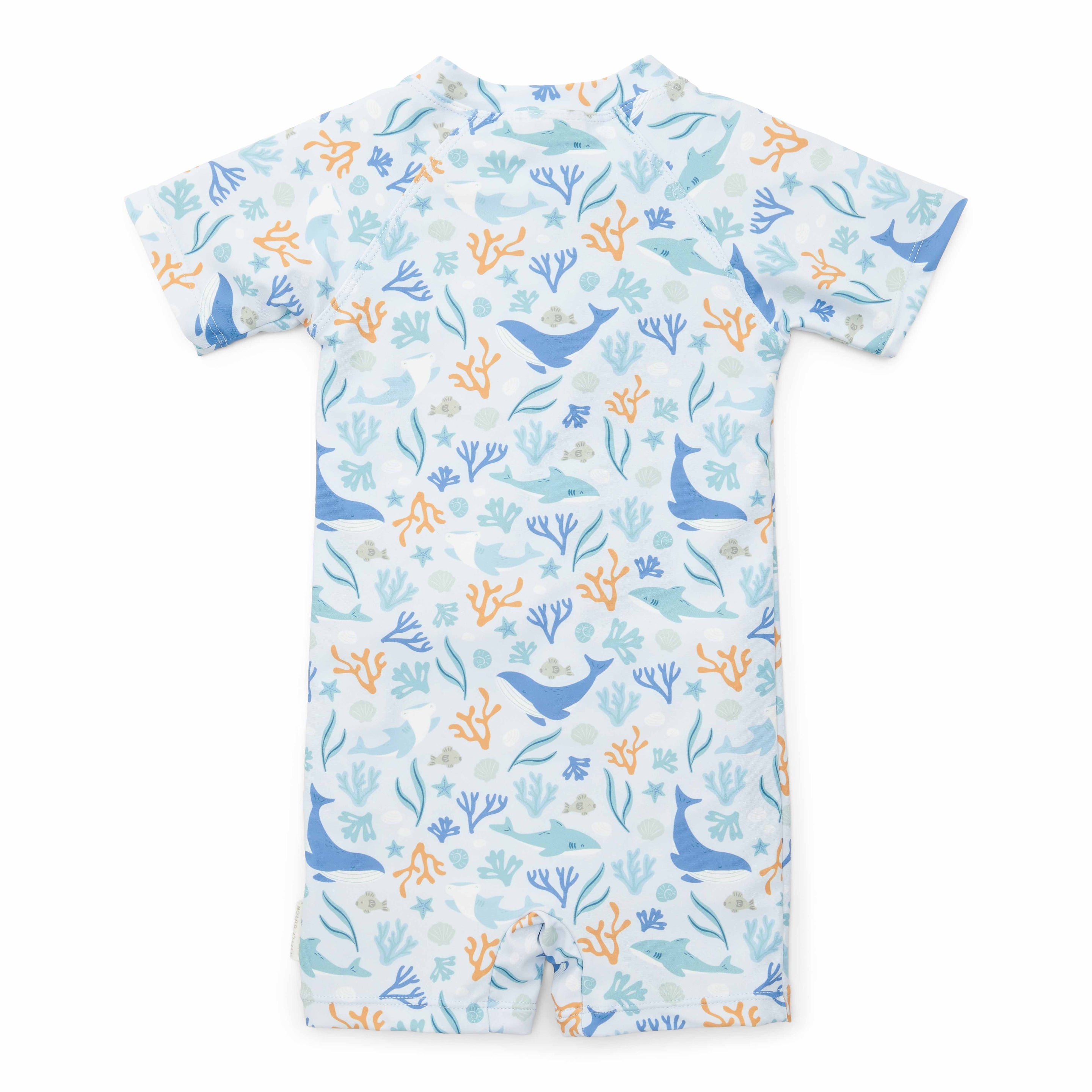 Little Dutch Swimsuit Short Sleeve Ocean Dreams Blue