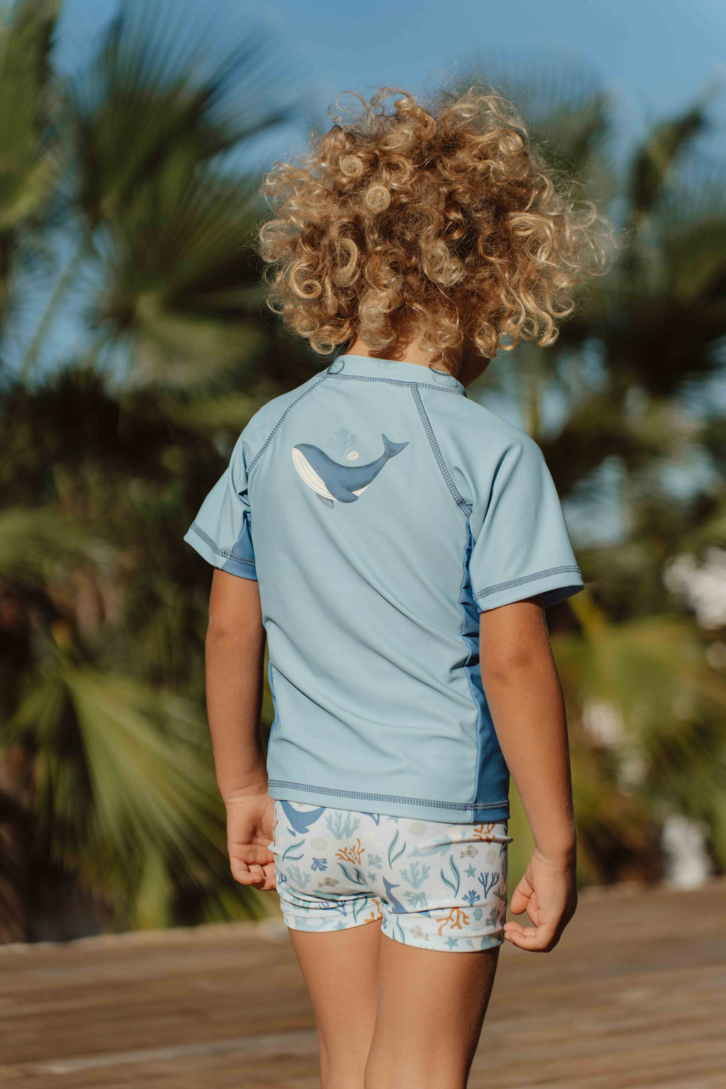 Little Dutch Swimming Trunks Ocean Dreams Blue