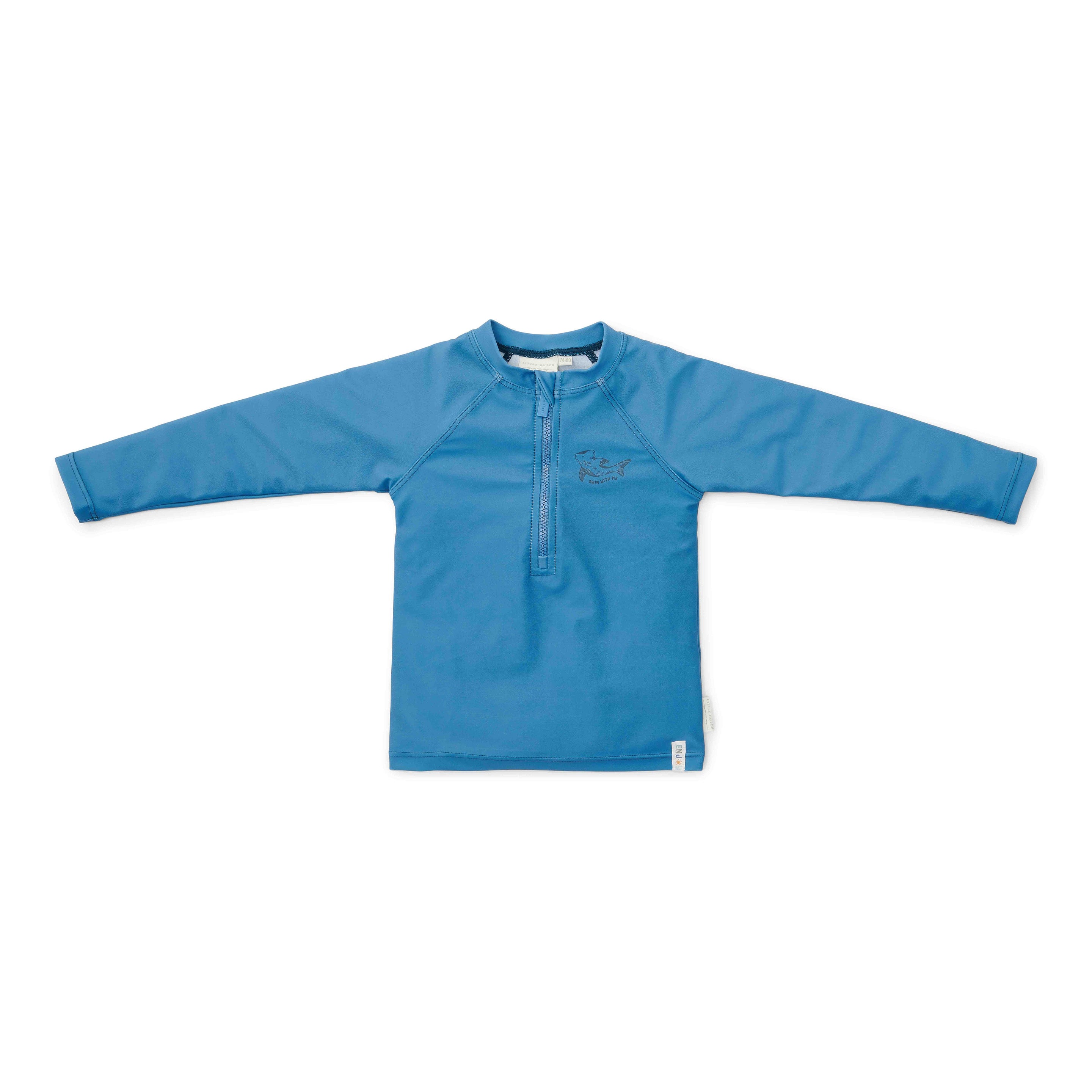 Little Dutch Swim Shirt Long Sleeve Blue Whale