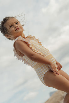 Little Dutch Swimsuit Flounces Sunshine Checks