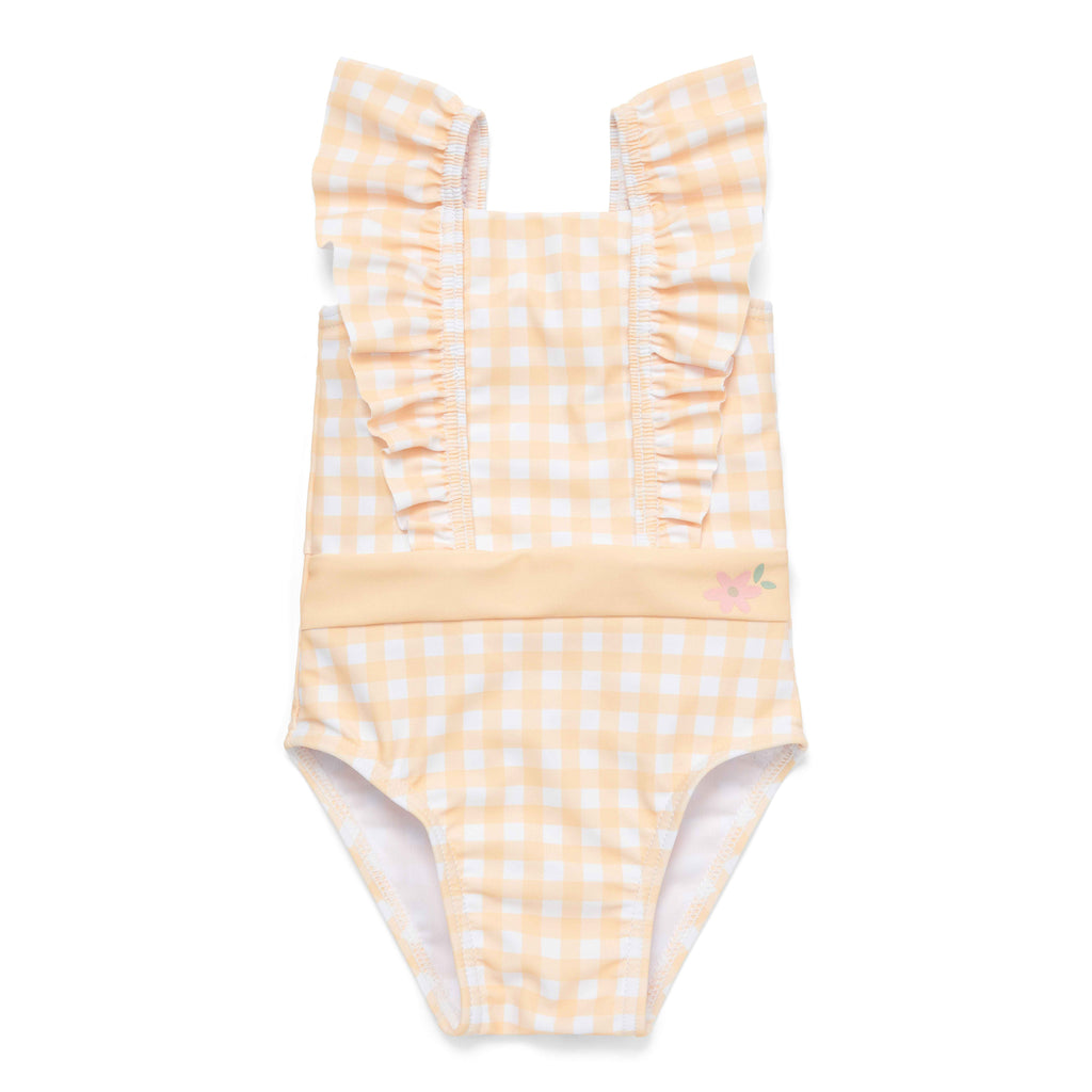 Little Dutch Swimsuit Flounces Sunshine Checks