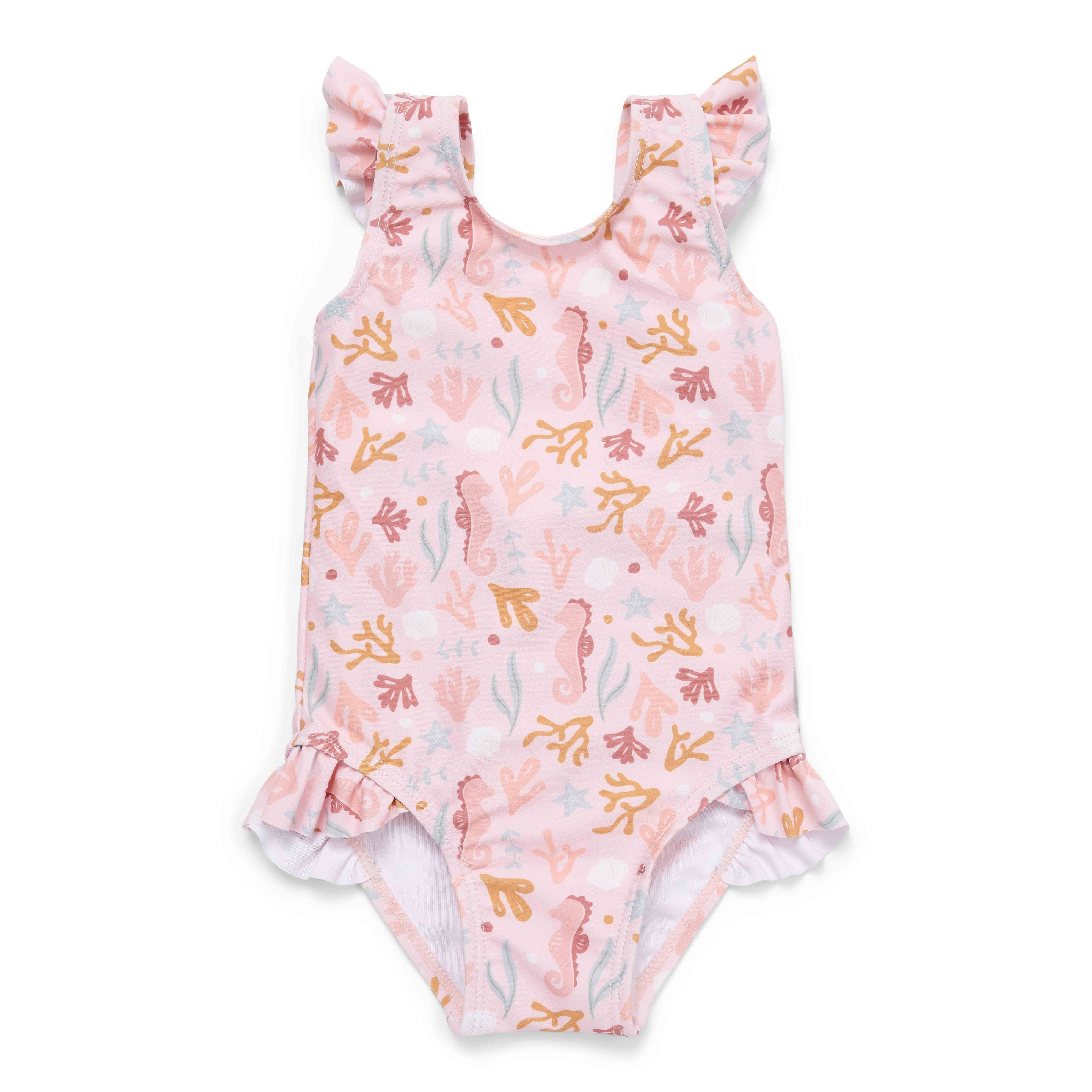 Little Dutch Swimsuit Ruffles Ocean Dreams Pink