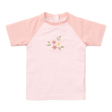 Little Dutch Swim T-Shirt Short Sleeve Flower Pink