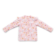 Little Dutch Swim Shirt Long Sleeve Ruffles Ocean Dreams Pink