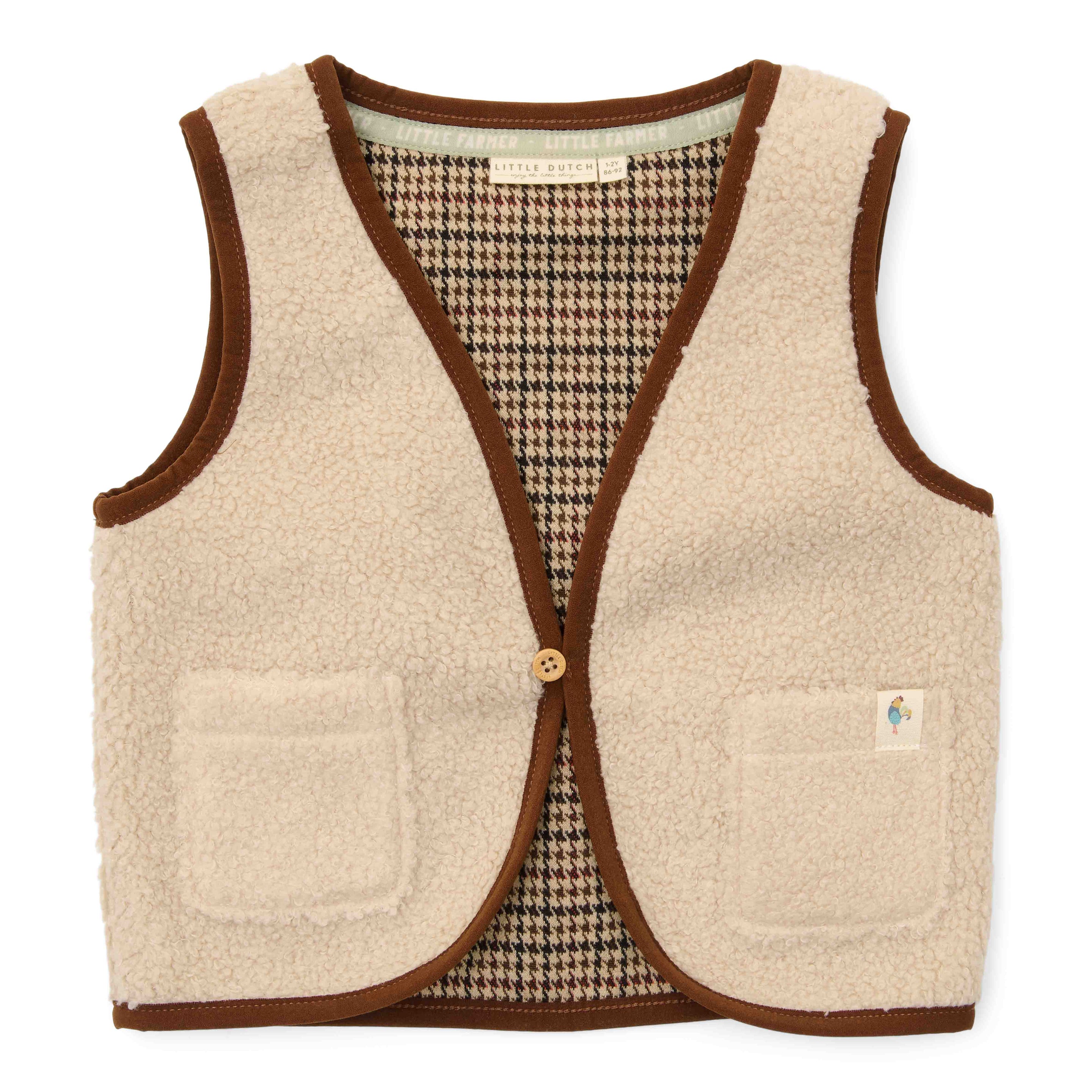 Little Dutch Kleuter Winter Omkeerbaar Gilet Sand | Zand