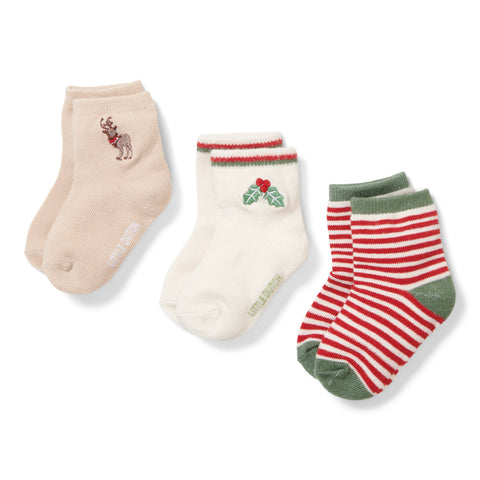 Little Dutch 3 Pack Baby Stockings Christmas