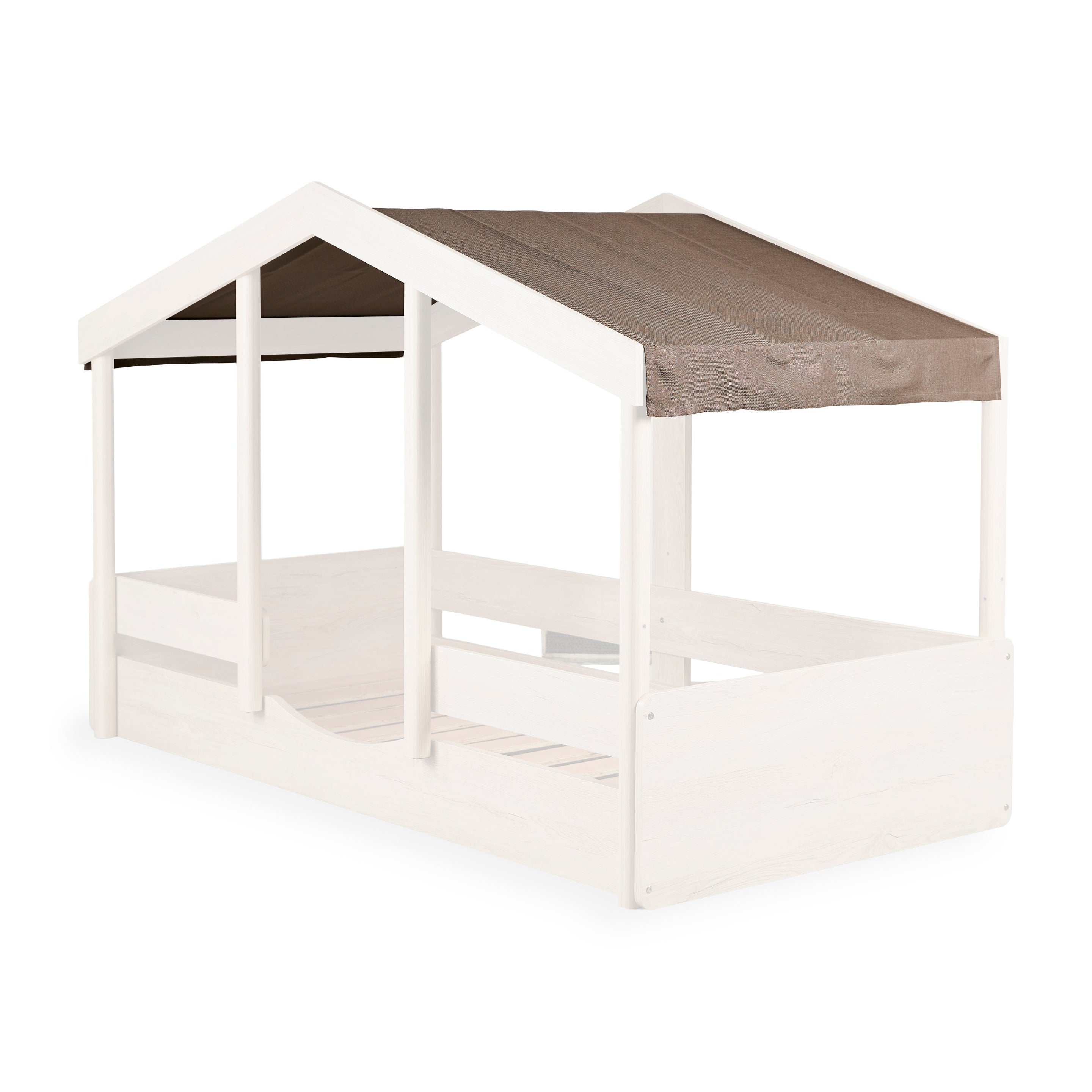Quax House Bed Montessori 90x200 Textile Roof | Chocolat Delivery W19