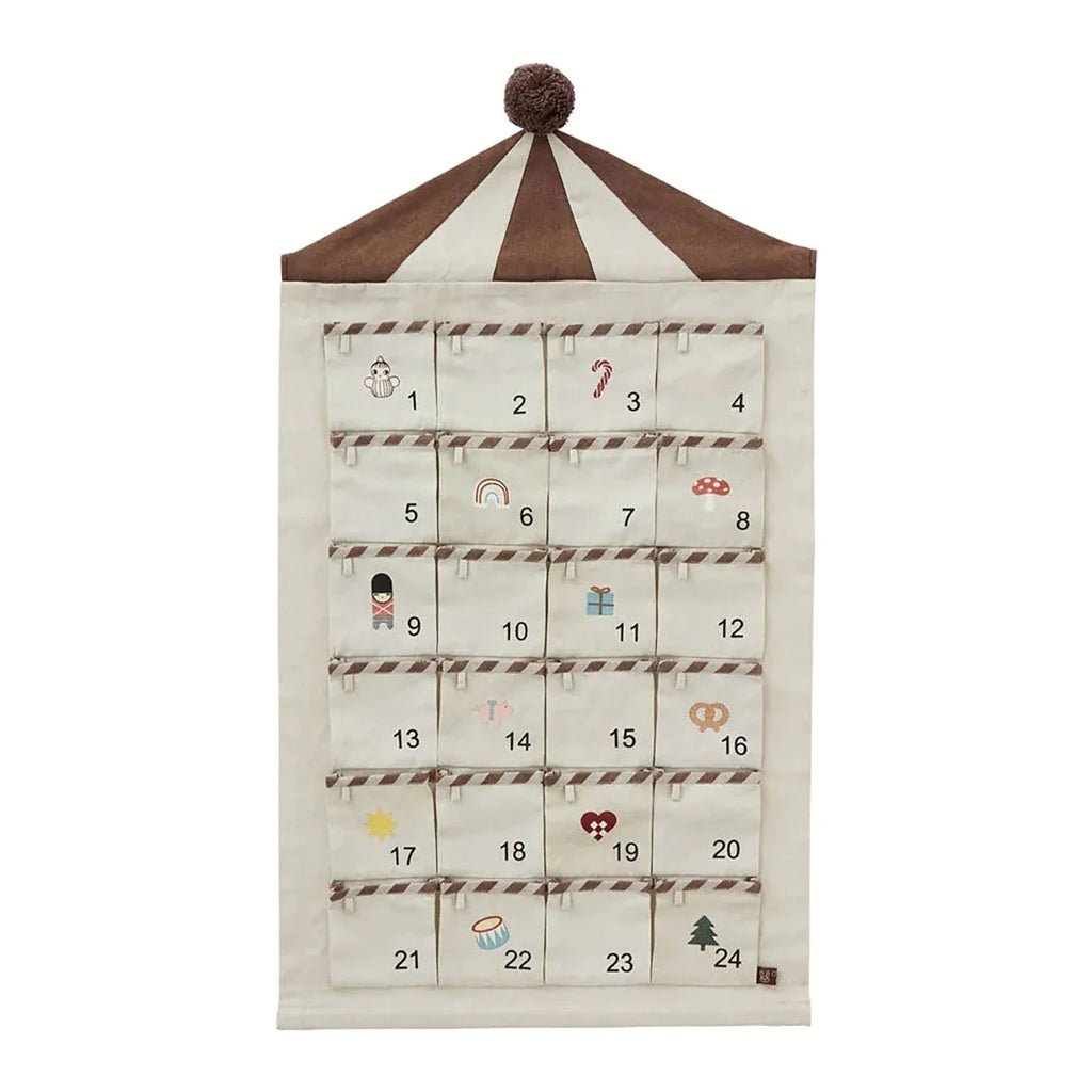 OYOY Circus Christmas calendar | Beige - Brown