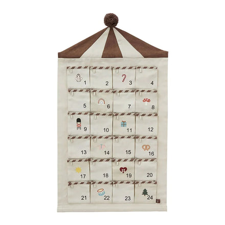 OYOY Circus Christmas calendar | Beige - Brown