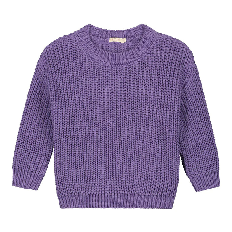 Yuki Chunky Knit Sweater | Violet