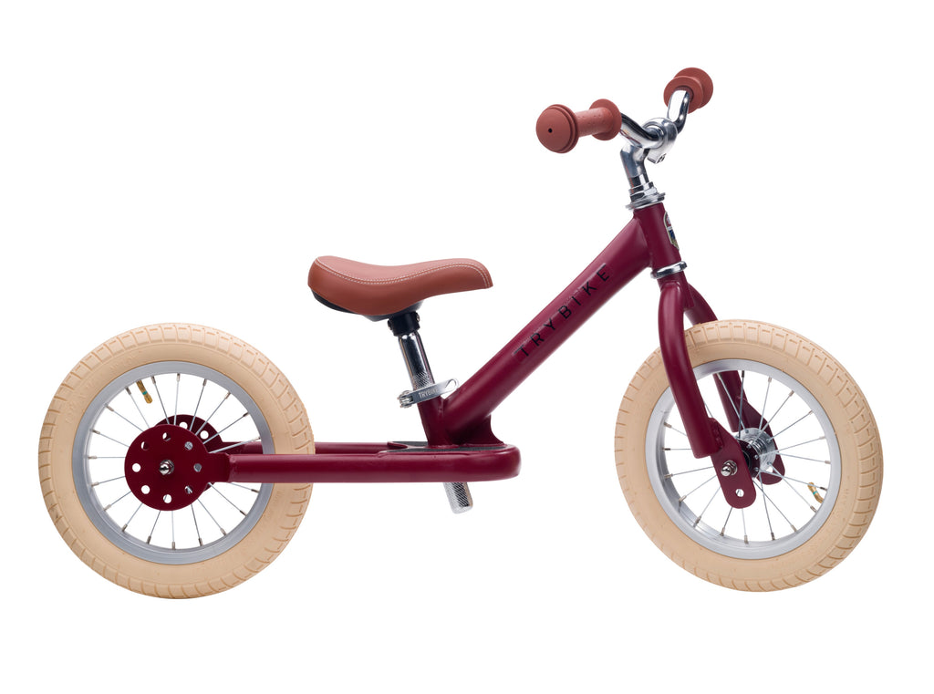 Trybike Steel balance bike | Matt Red